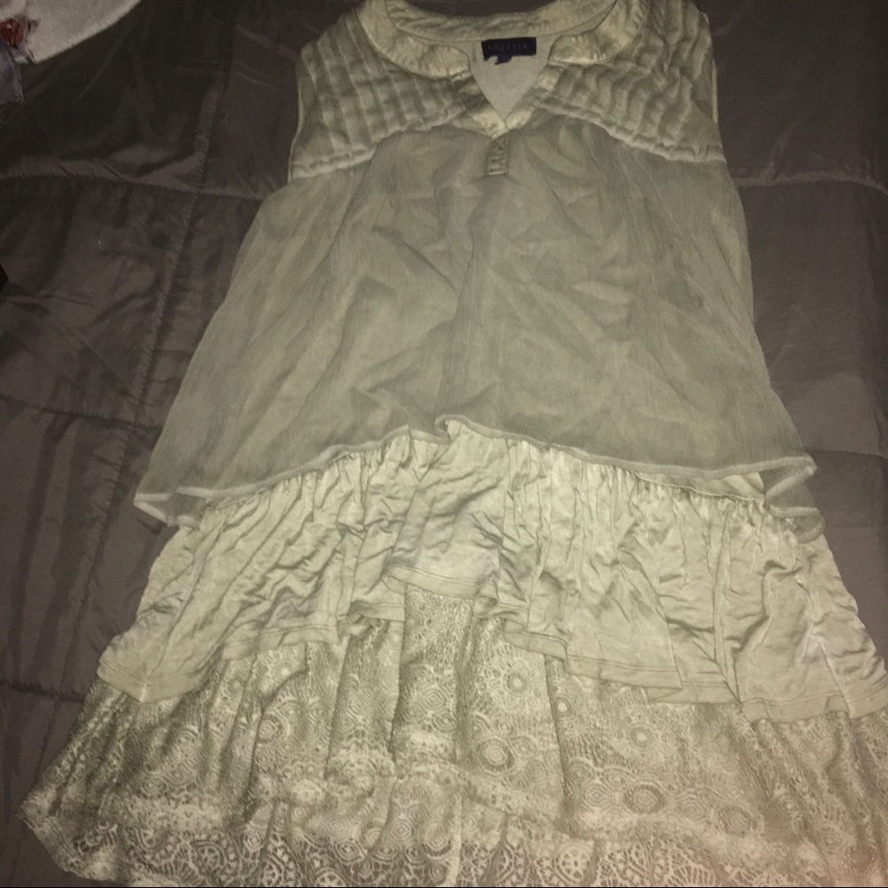 Adorable layered chiffon blouse